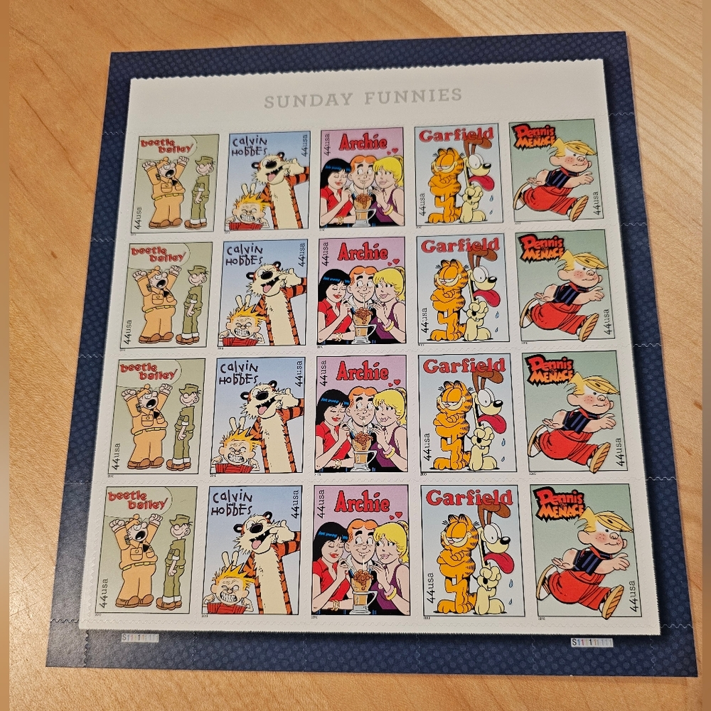 USPS Sunday Funnies stamp set